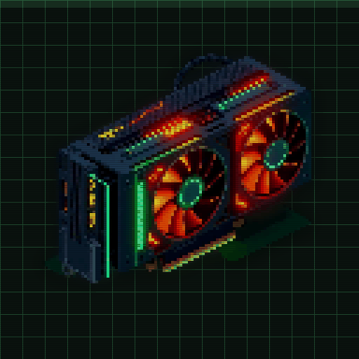 HASHCORE animated pixel art GPU rig NFT
